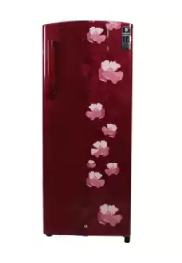 Yasuda  Single Door Refrigerator 190 Ltr Red Floral YGDC190BR