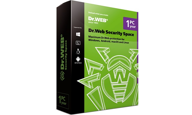 Zkteco Dr.Web Total Space Security 1 User (Antivirus)