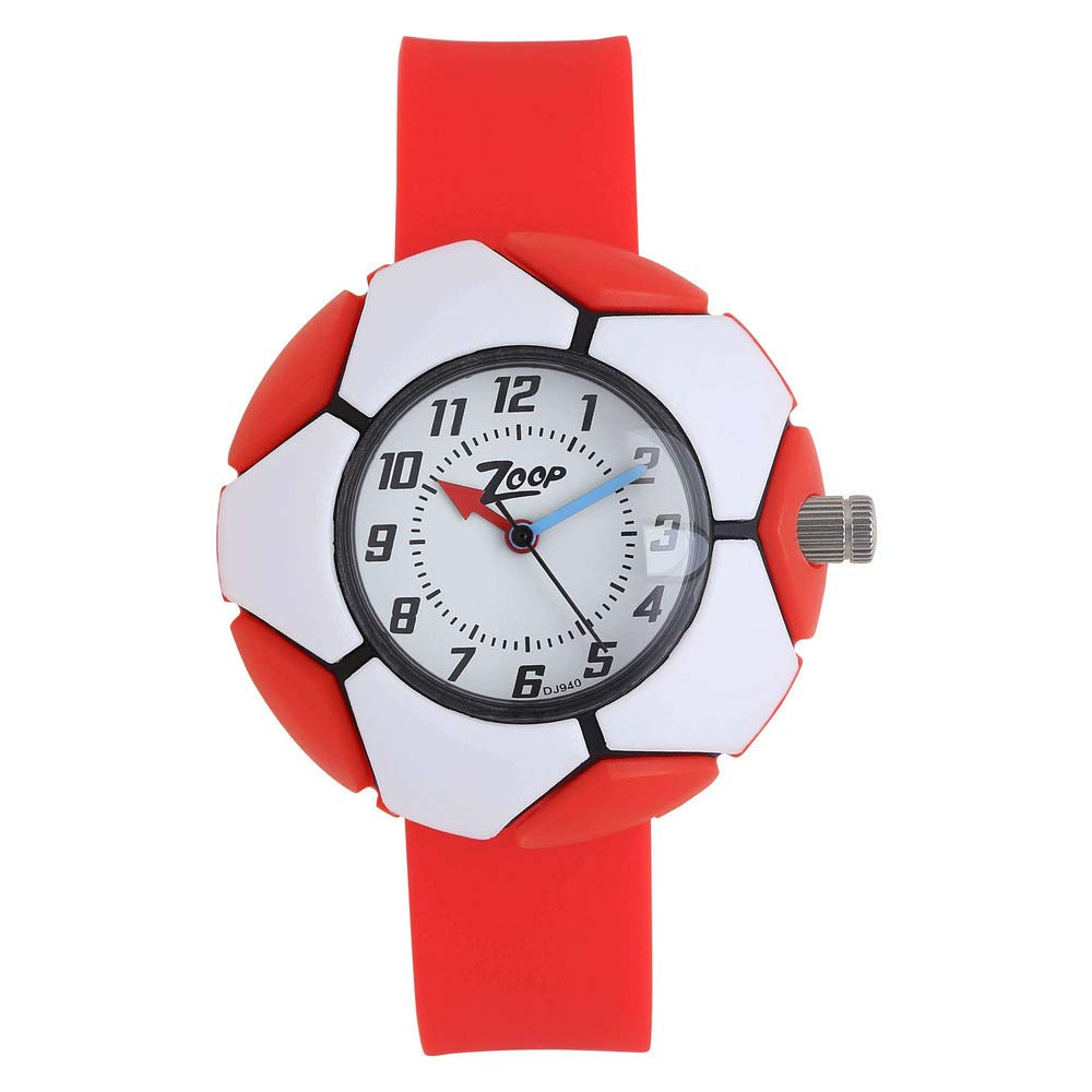 Zoop Unisex White Dial Analogue Watch - 26014PP02