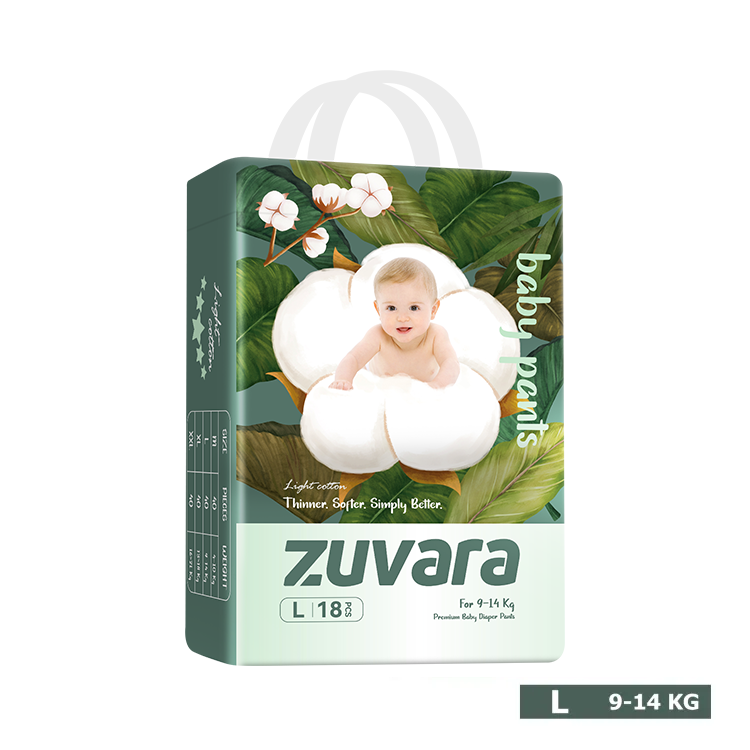 ZUVARA Feather Diaper Pants - L Pack Of 18